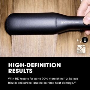 ghd Chronos 2” Max Heated Hair Brush - Matte Black. Performs “like new”!
